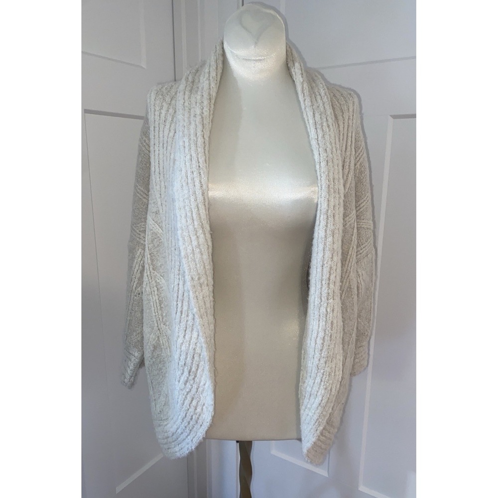 Peruvian Collection Womens Cardigan Alpaca Sweater XS Cream